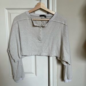 Out from under cropped long sleeve